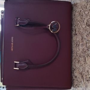 Maroon Michael Kors Purse